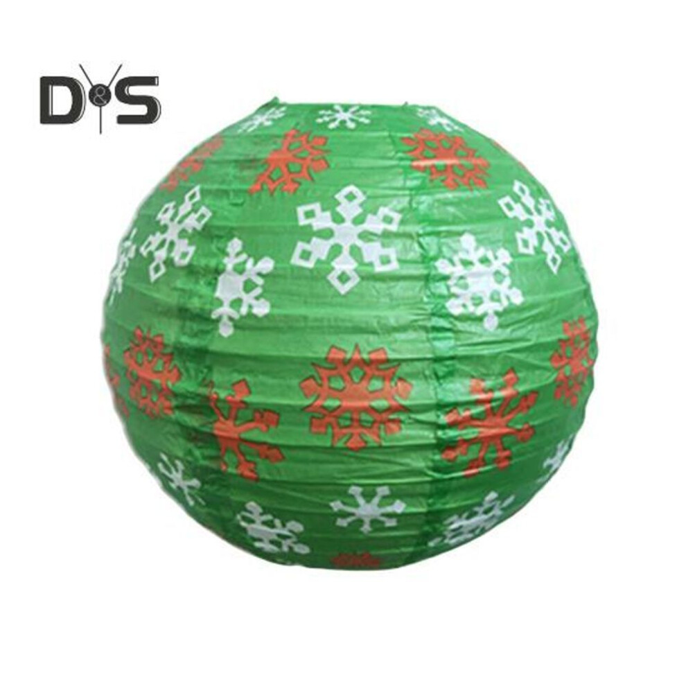 (as the picture, C) Christmas Paper Lantern Colorful Snowflake Snowman Santa Claus Deer Decoration Festive Props For Christmas Home Party