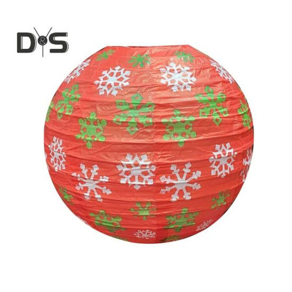 (as the picture, A) Christmas Paper Lantern Colorful Snowflake Snowman Santa Claus Deer Decoration Festive Props For Christmas Home Party