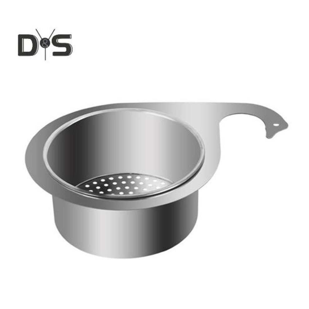 (as the picture, 1pc) 1/2Pcs Stainless Steel Swan Sink Strainer Basket Rustproof Corrosion Resistant Faucet Hanging Filter Basket Kitchen Sink Drain Basket