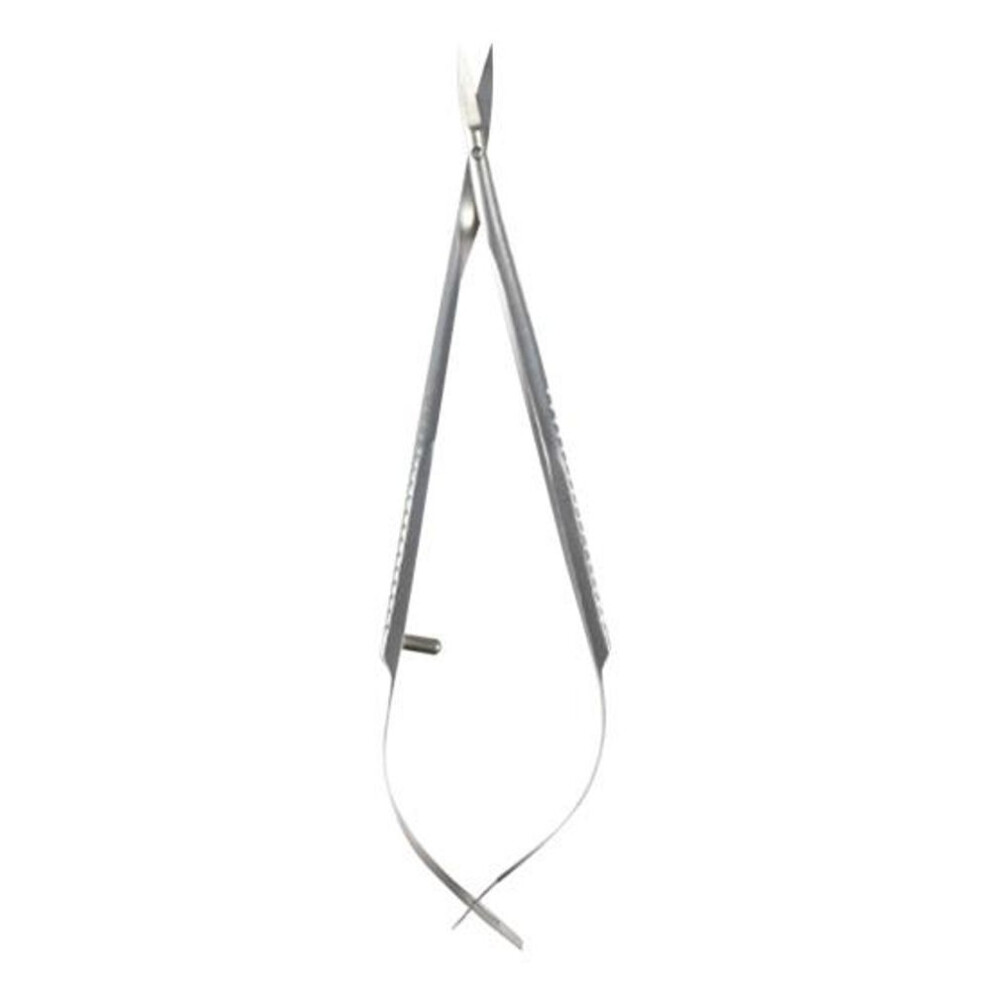 (D) Flat Handle Dead Skin Scissor Sharp Practical Stainless Steel Straight Curved Nail Cuticle