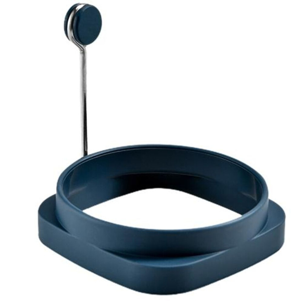 (blue) Creative Egg Fryer Mould Flexible Useful Square Round