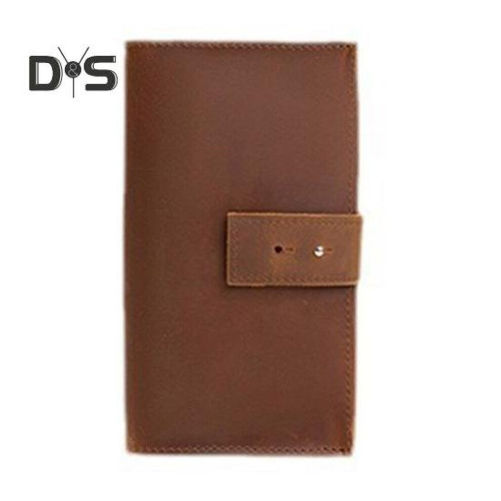 (dark brown) Data Cable Storage Bag Earphone Pouch With Multiple Pockets Waterproof Wear Resistant Multi-function Storage Bag