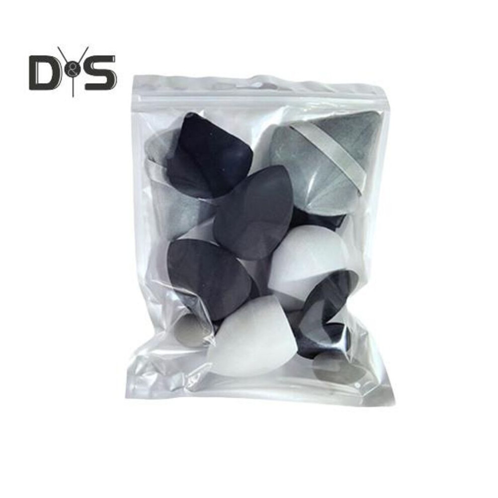 (black) 14pcs/set Powder Puff Makeup Sponge Kit Latex Free Foundation Blending Liquid Powder Cream Application Beauty Sponge Blender Women Makeup Tools
