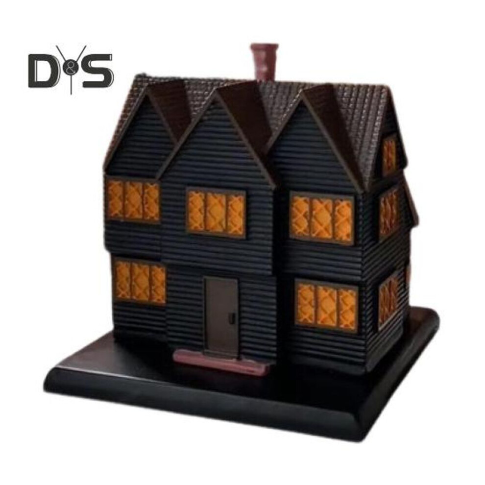 Black House Incense Burner Resin Witch House Incense Cone Stick Holder Halloween Party Desktop Decoration Ornament