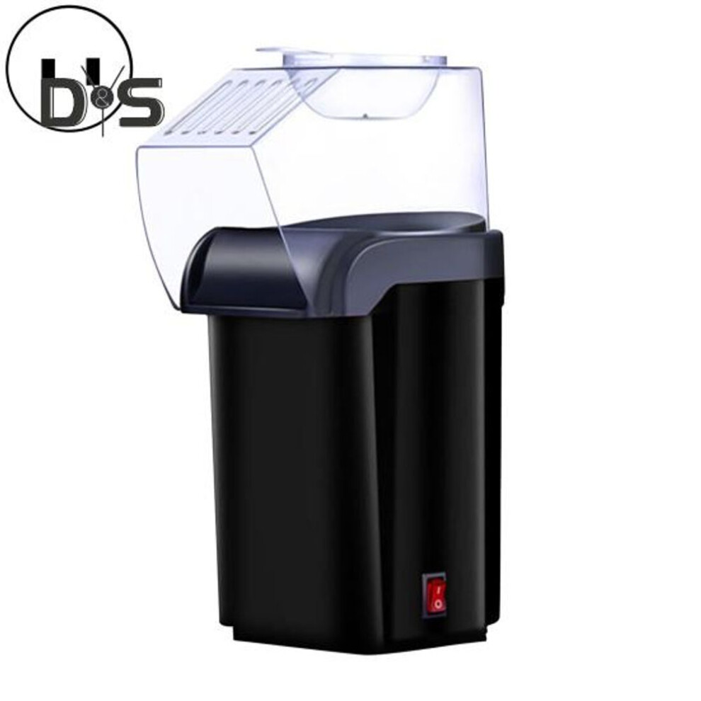 (black, US Plug) Electric Popcorn Machine High Popping Rate Powerful 1200W US Plug BPA-Free Food Safe Mini Popcorn Machine Kitchen Supplies