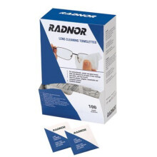 Toalha de Limpeza de Lentes Radnor 5'' X 8'' Pré-Moisturada
