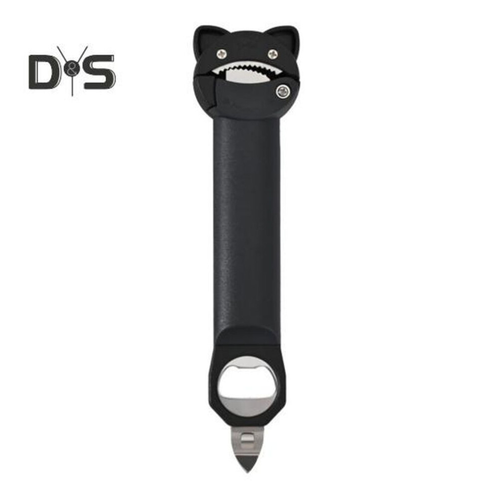 (black) Jar Opener Bottle Opener For Seniors With Arthritis Weak Hands Retractable Magnetic Can Opener Tool For Easy Lid Opening Kitchen Gadget For Jars Cans