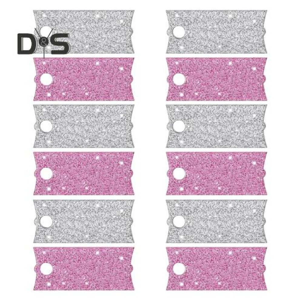 (as the picture, C) 12 Pcs Unfinished Name Tag For Stanley Tumbler 40oz Acrylic Tumbler Lid Topper Glitter Tag Diy Decoration For Stanley Tumbler Lovers