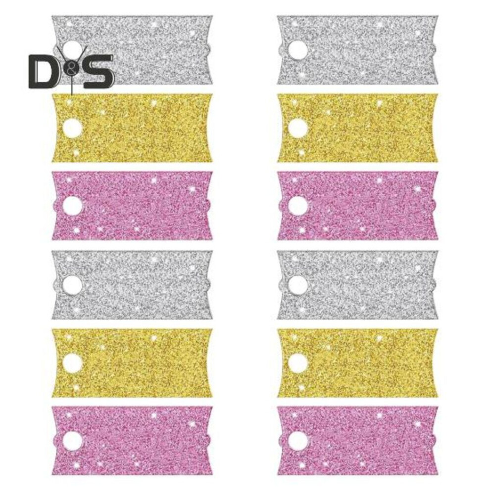 (as the picture, D) 12 Pcs Unfinished Name Tag for Stanley Tumbler 40Oz Acrylic Tumbler Lid Topper Glitter Tag DIY Decoration for Stanley Tumbler Lovers