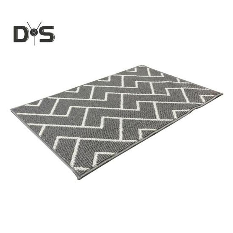 (as the picture, 50x80cm D) Front Door Mat Geometric Style Indoor Entrance Rug Water Absorbent Low Profile Doormat Patio Porch Floor Mats For Entryway