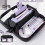 (black) Pencil Case Multi-layer Storage Large Opening Design Pen Slots Pencil Case Students Office Workers Learning Supplies 5