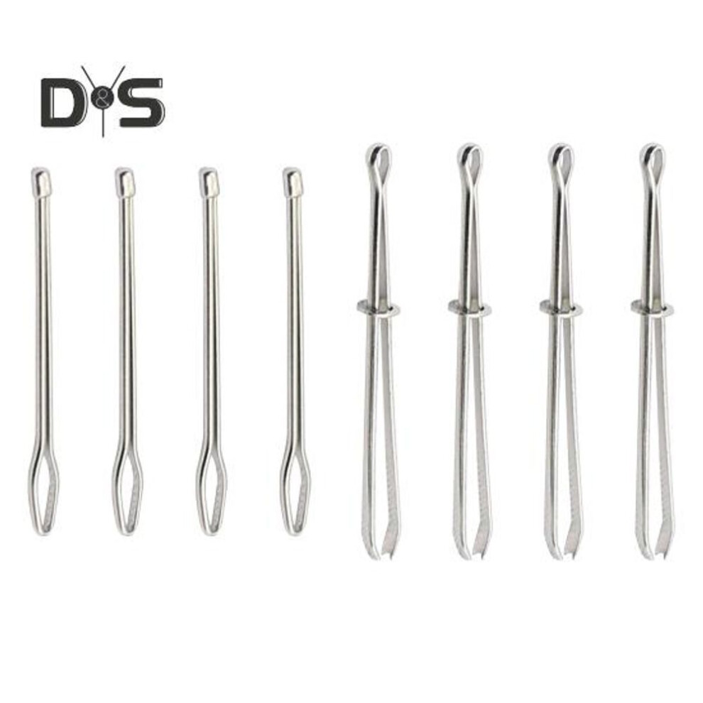 (as the picture, D) Drawstring Threader Set Metal Threading Clip Elastic Ribbons Cords Threader Sewing Threader for Hoodies Shorts Pants Drawstring Replacement