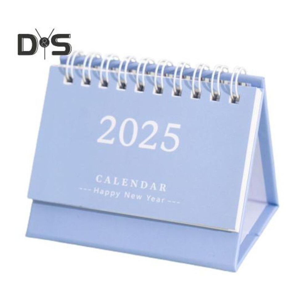 (light blue) 2025 Desk Calendar Flip-top Coil Calendar Schedule Planner to Do List Notepad Time Management Organizer Home Office School Supplies