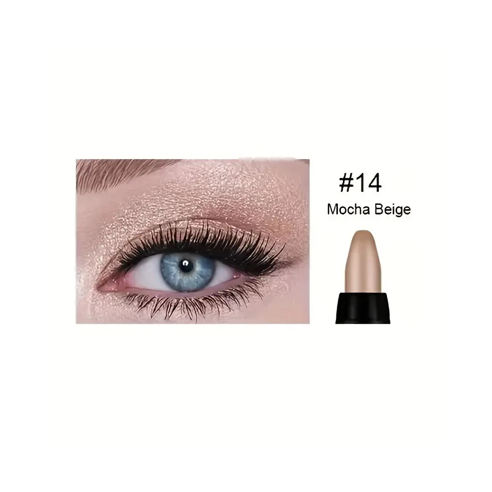 DNM Beauty Multipurpose Sparkle & Metallic Long-lasting Waterproof Eyeshadow Stick #14 Mocha Beige