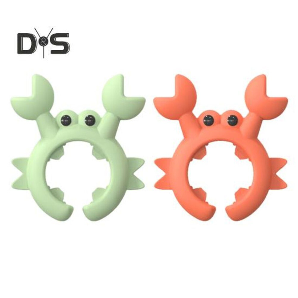 (multicolor) 1/2Pcs Crab Shaped Silicone Spatula Holder Rack Anti Scalding Spoon Rest Clip for Cooking Pot Non Perforated Fork Utensil Stand Kitchen Gadget