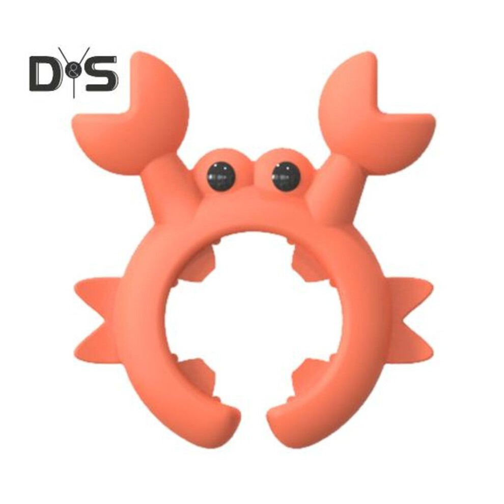 (red) 1/2Pcs Crab Shaped Silicone Spatula Holder Rack Anti Scalding Spoon Rest Clip for Cooking Pot Non Perforated Fork Utensil Stand Kitchen Gadget