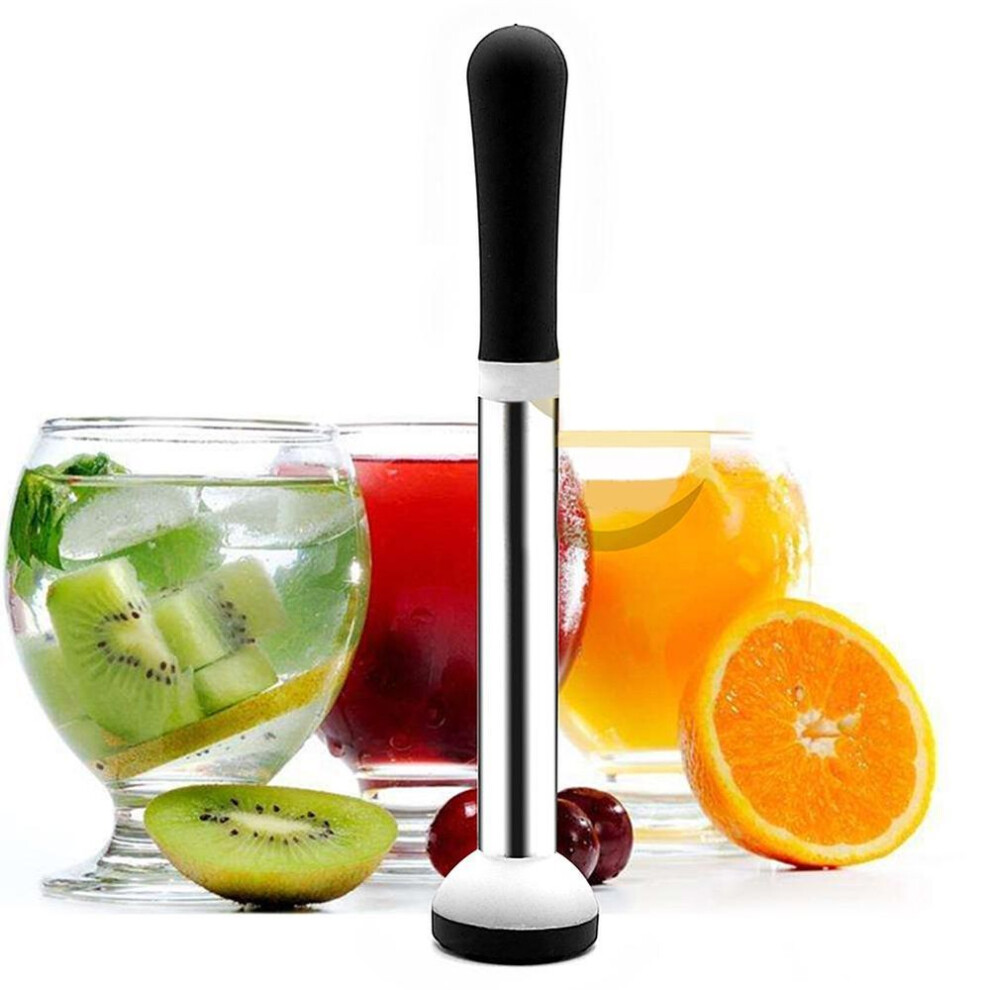 Stainless Steel Cocktail Stirring Masher Mixer Ice Crusher Bar Muddler Tool