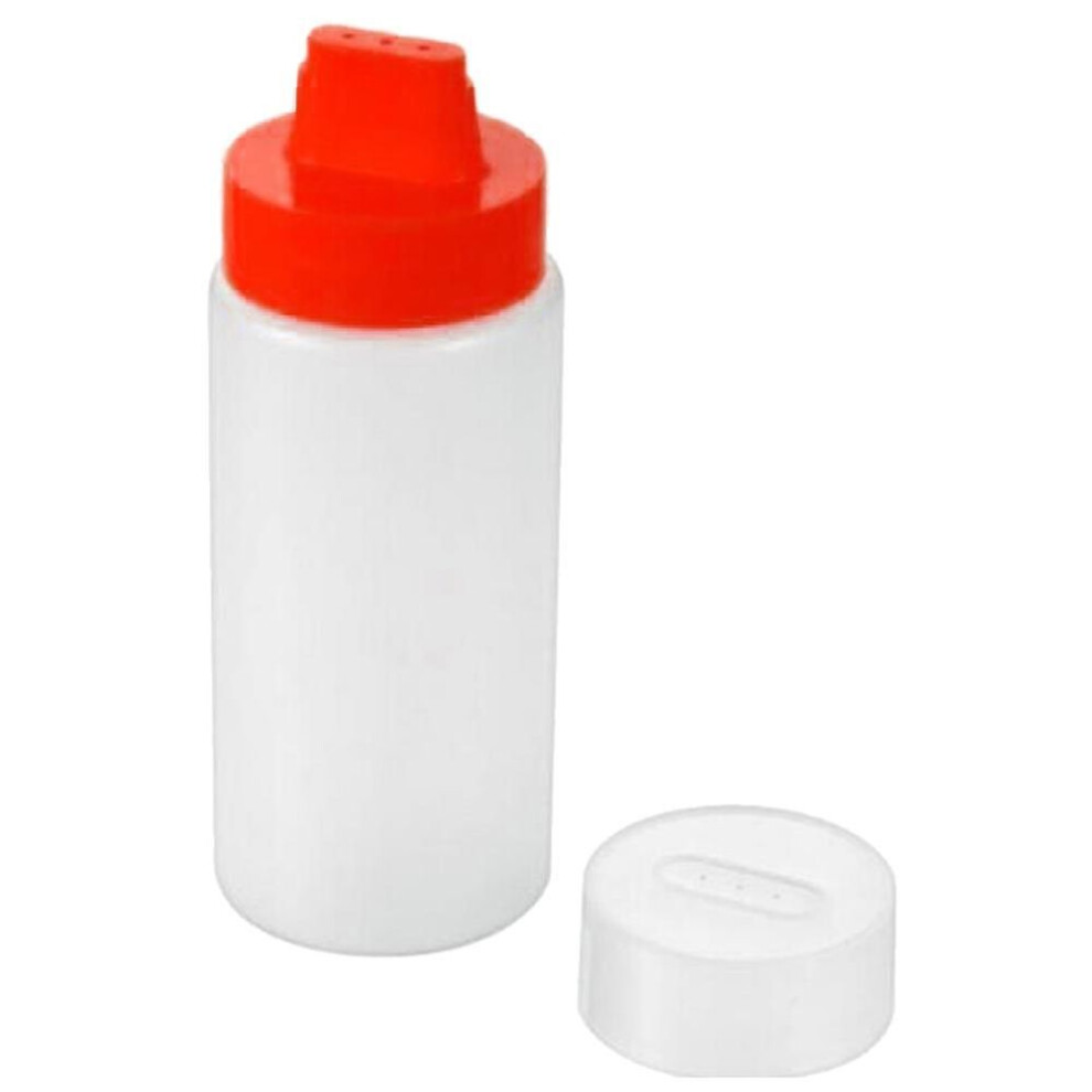 (red) 4-hole Squeeze Seasoning Jar Oil Sauce Storage Bottle Kitchen Cooking Tool