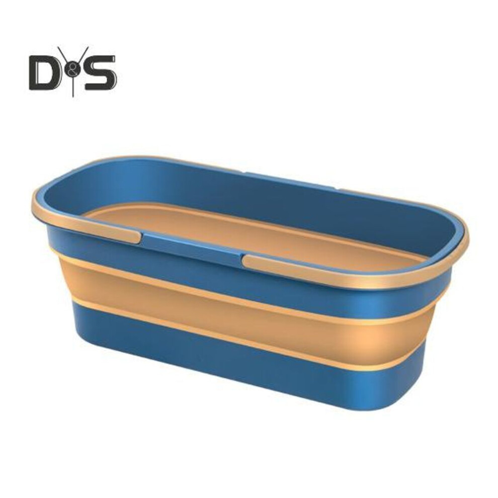 (blue) Water Bucket Independent Liquid Tank with Handle Foldable Design Portable Large Capacity Reusable Collapsible Water Bucket