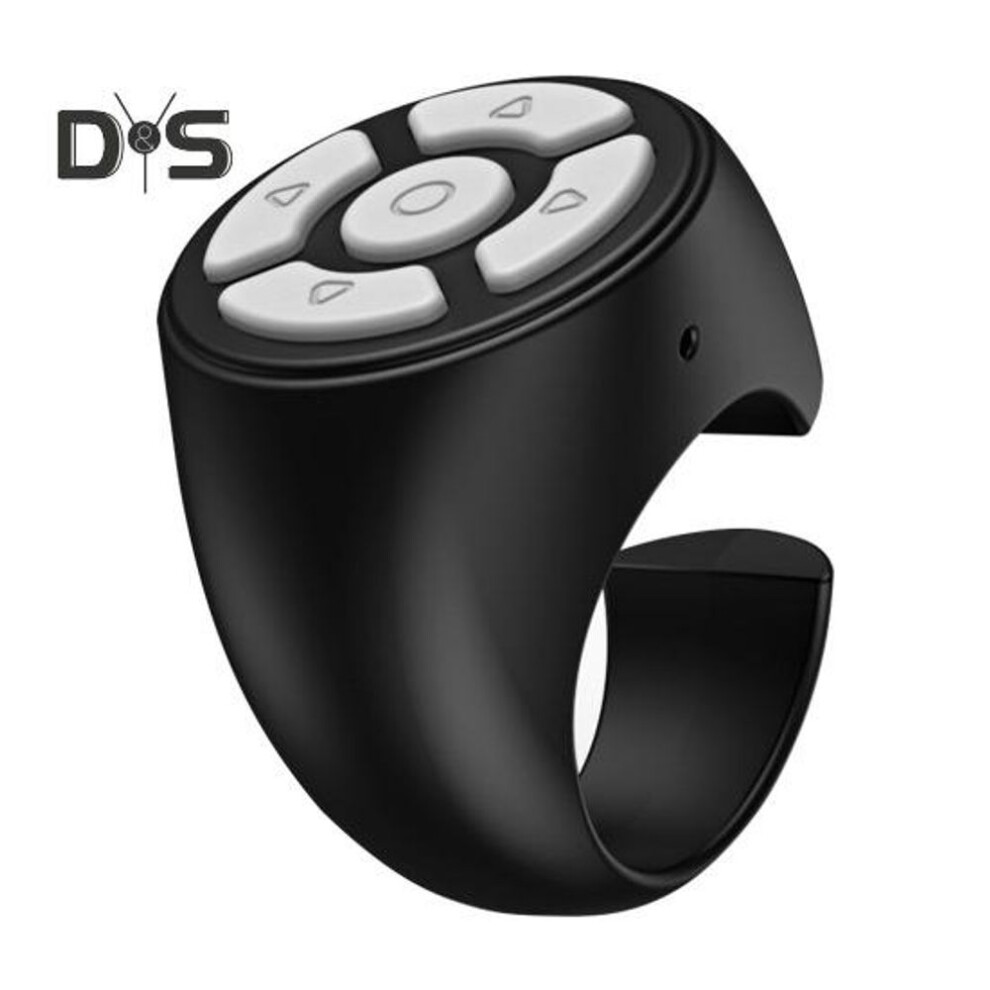 (black) Scrolling Ring for Tik-Tok Wireless Ring Remote Control for Hands-Free Reading Selfies Stable Signal Easy Device Management Scroller Rings Page