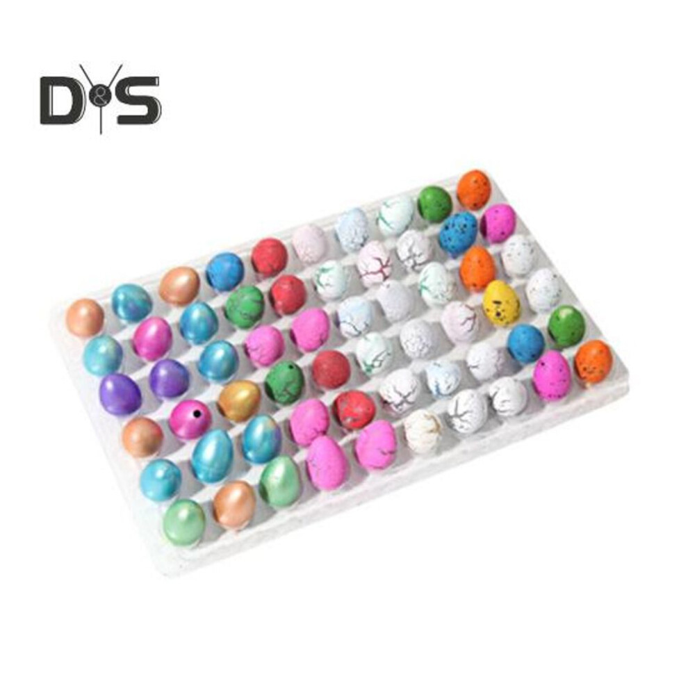 (as the picture, F) 60pcs Easter Dinosaur Egg Hatching Toy Kids Toddlers Boys Girls Dino Birth Growing Toy Classroom Students Exchange Gift Party Favors