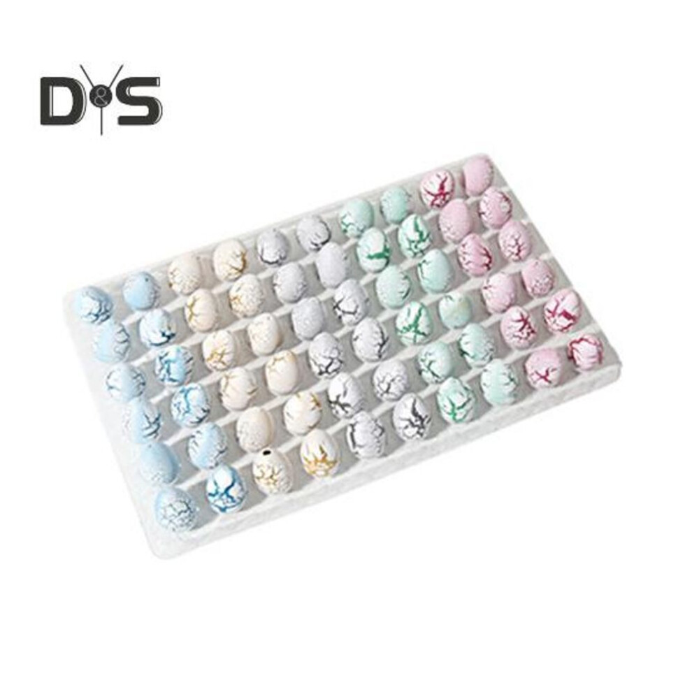 (as the picture, C) 60pcs Easter Dinosaur Egg Hatching Toy Kids Toddlers Boys Girls Dino Birth Growing Toy Classroom Students Exchange Gift Party Favors