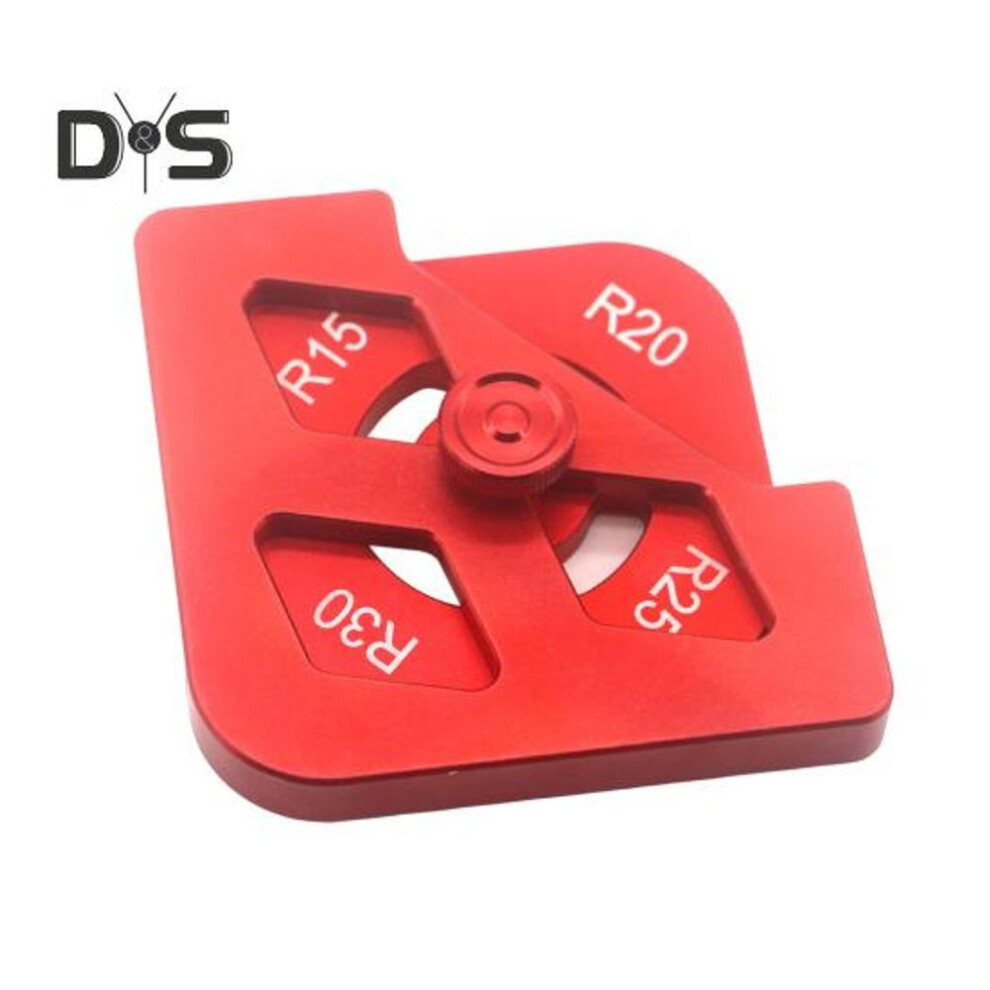 Edge Trimming Tool Router Templates Aluminum Alloy R-angle T-angle Templates Corner Clip Edge Shaping Template