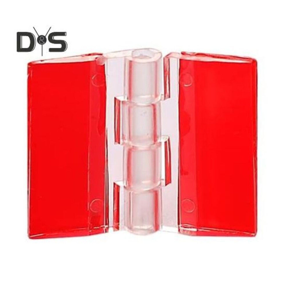 (as the picture, 7.5cm) 1/5pcs Acrylic Clear Hinges Self-adhesive Folding Hinges Simple Installation Cabinet Drawer Replacement Hinges Hardware Tools