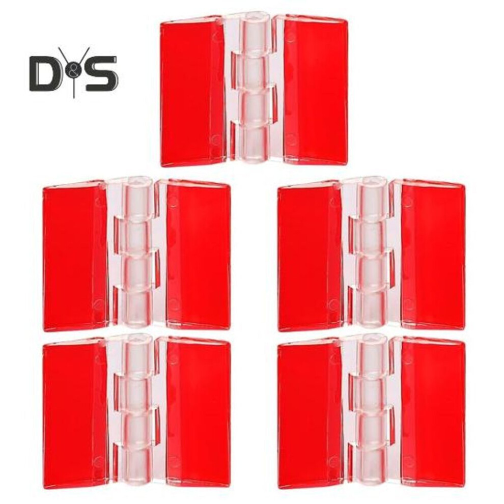 (as the picture, 3cm) 1/5Pcs Acrylic Clear Hinges Self-Adhesive Folding Hinges Simple Installation Cabinet Drawer Replacement Hinges Hardware Tools