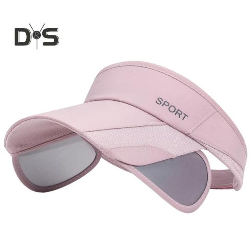 (pink) Sport Sun Visor Hats For Men Women Adjustable Empty Top Baseball Cap Summer Outdoor Sun Hat For Tennis Baseball Golf Cycling Running