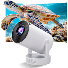 Portable Mini Projector with 1080P 4K Support, WiFi 6 & Bluetooth 5.0 Smart Projector, 280 ANSI Lumens, Auto Keystone for Bedroom Home Outdoor Movies