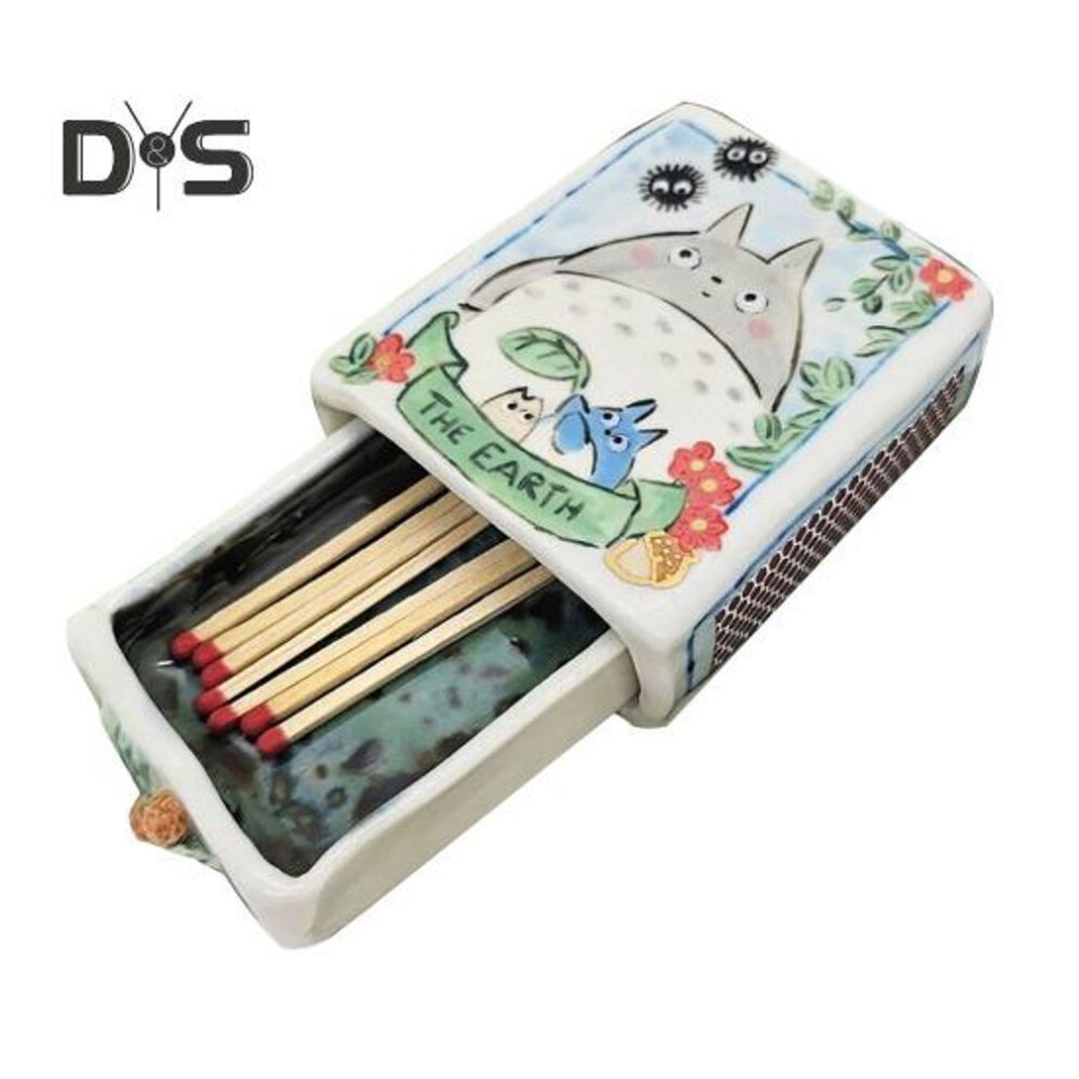 (as the picture, D) Handcrafted Resin Matchbox Reusable Cartoon Matchbox Miniature Collectible Box Trinket Box For Matches Jewelry Souvenirs