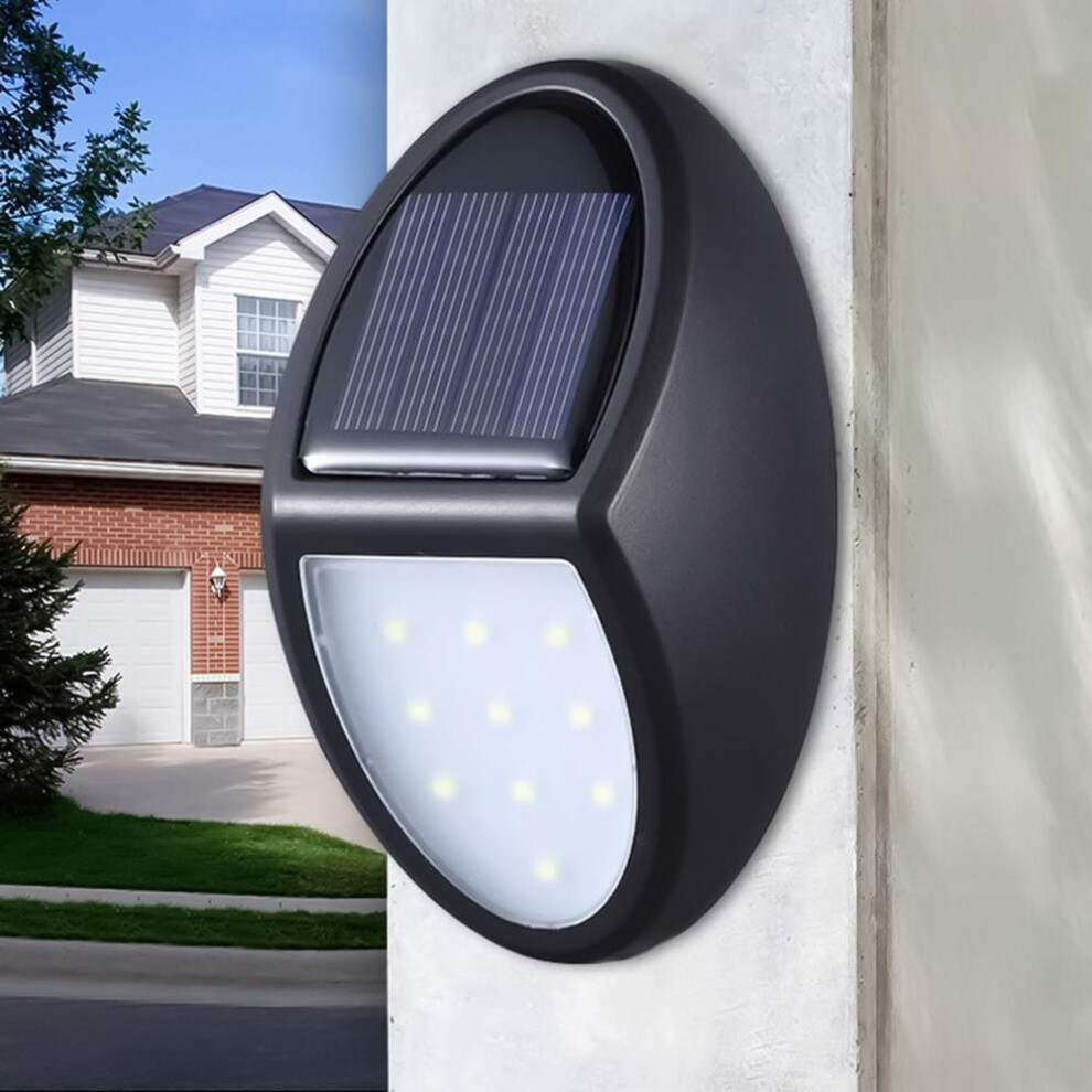 Glimmer Outdoor Solar Power LED Bright  Light Sensor Garden Yard Wall Lamp