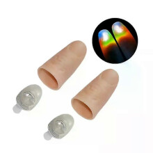 (06 1Pairs) 1/3/5Pairs Thumbs Led Light Up Toys Kids Magical Trick Props Funny Flashing Fingers Fantastic Glowing Toy Children Luminous Gift