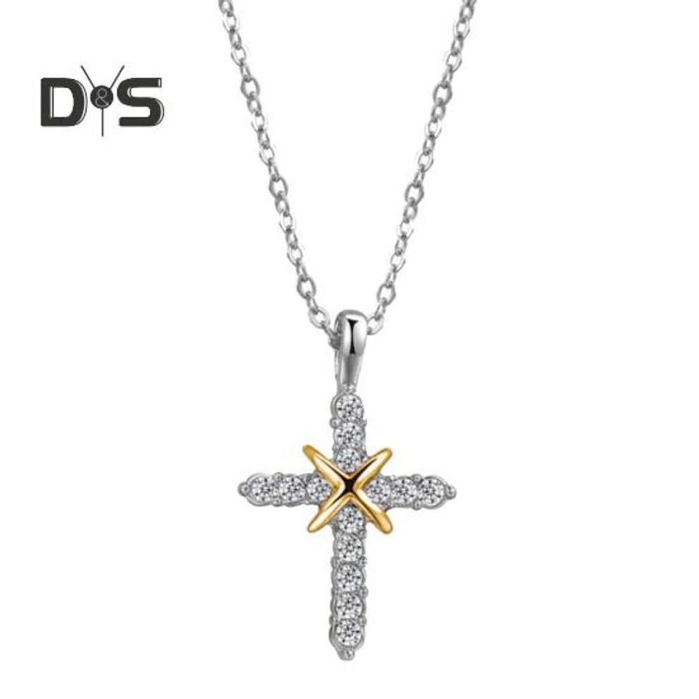 (golden) Women's Necklace Shiny Cubic Zirconia Pendant Necklace Birthday Anniversary Jewelry Gift for Girlfriend Teen Girls