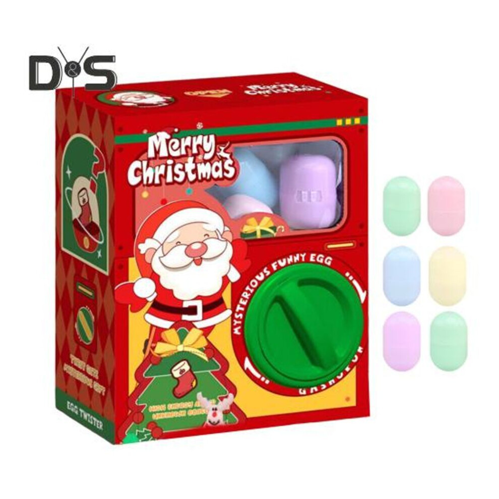 (as the picture, A) Christmas Claw Machine Set For Kids Creative Egg Grabber Toy Egg Grabber Machine Dispenser Mini Arcade Candy Vending Machine Mini Vending Toy For