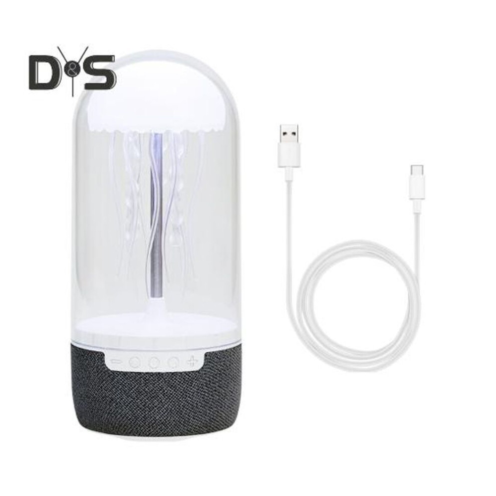 (as the picture, B) Bluetooth-compatible Wireless Speaker With Floating Jellyfish Mood Light Rechargeable Rhythmic Jellyfish Speaker Led Bedside Lamp