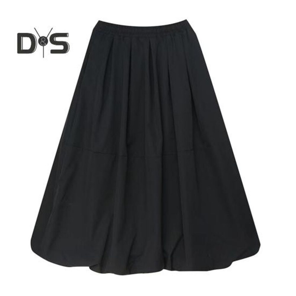 (M, black) Women A-line Skirt Elastic High Waist Lace-up Large Hem Maxi Skirt With Pockets Solid Color Casual Long Skirt