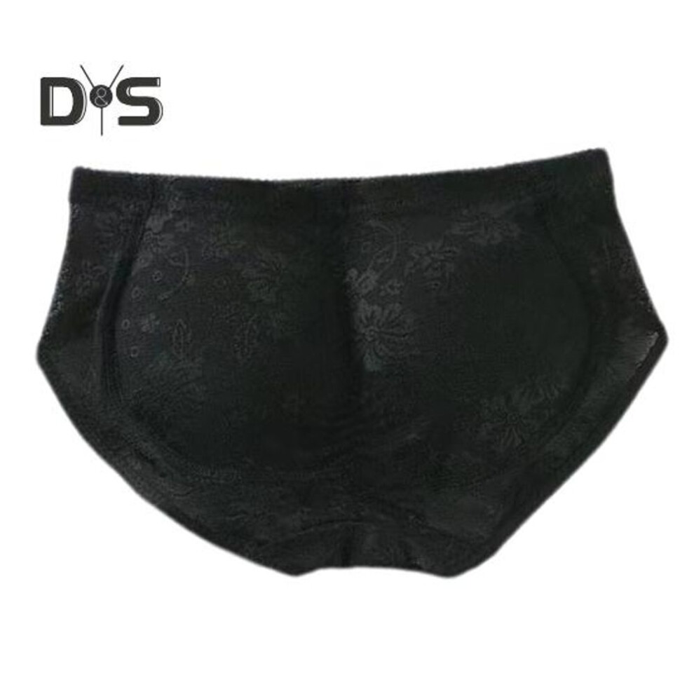 (black, XL) Women Underpants Fake Buttock Low Waist Tummy Control Butt Lifted Seamless Soft Breathable Elastic Butt Lifter Body Shaper Panties Padded Underwear