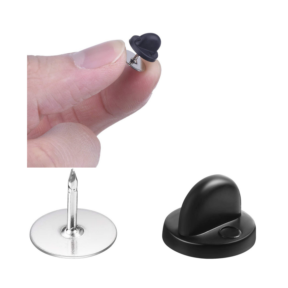 Clutch Pins Tacks Blank Pins W/Locking Pin Backs For Lapel Tie Hat Badge 50Pcs 6963793340101