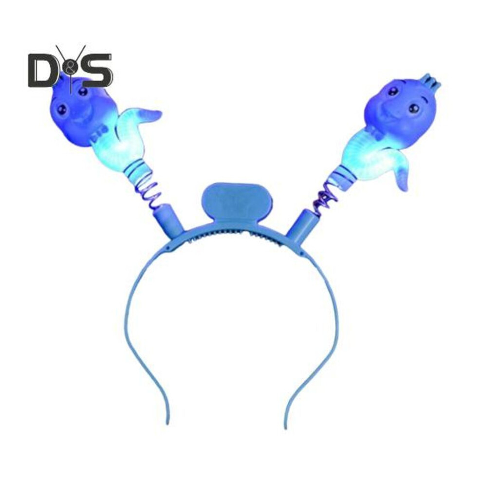 (as the picture, E) Women Led Light Up Headband Women Flame Luminous Hair Hoop New Year Headband Party Prom Rave Accessories