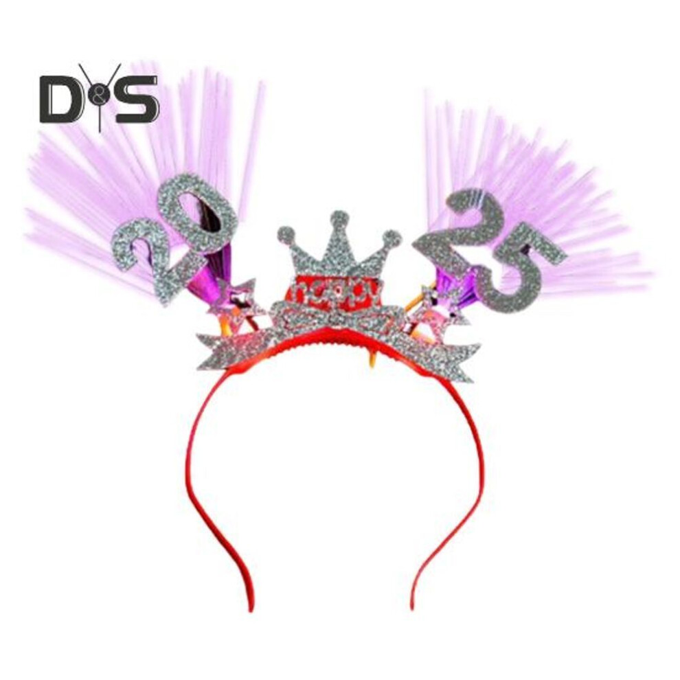 (as the picture, B) Women LED Light Up Headband Women Flame Luminous Hair Hoop New Year Headband Party Prom Rave Accessories