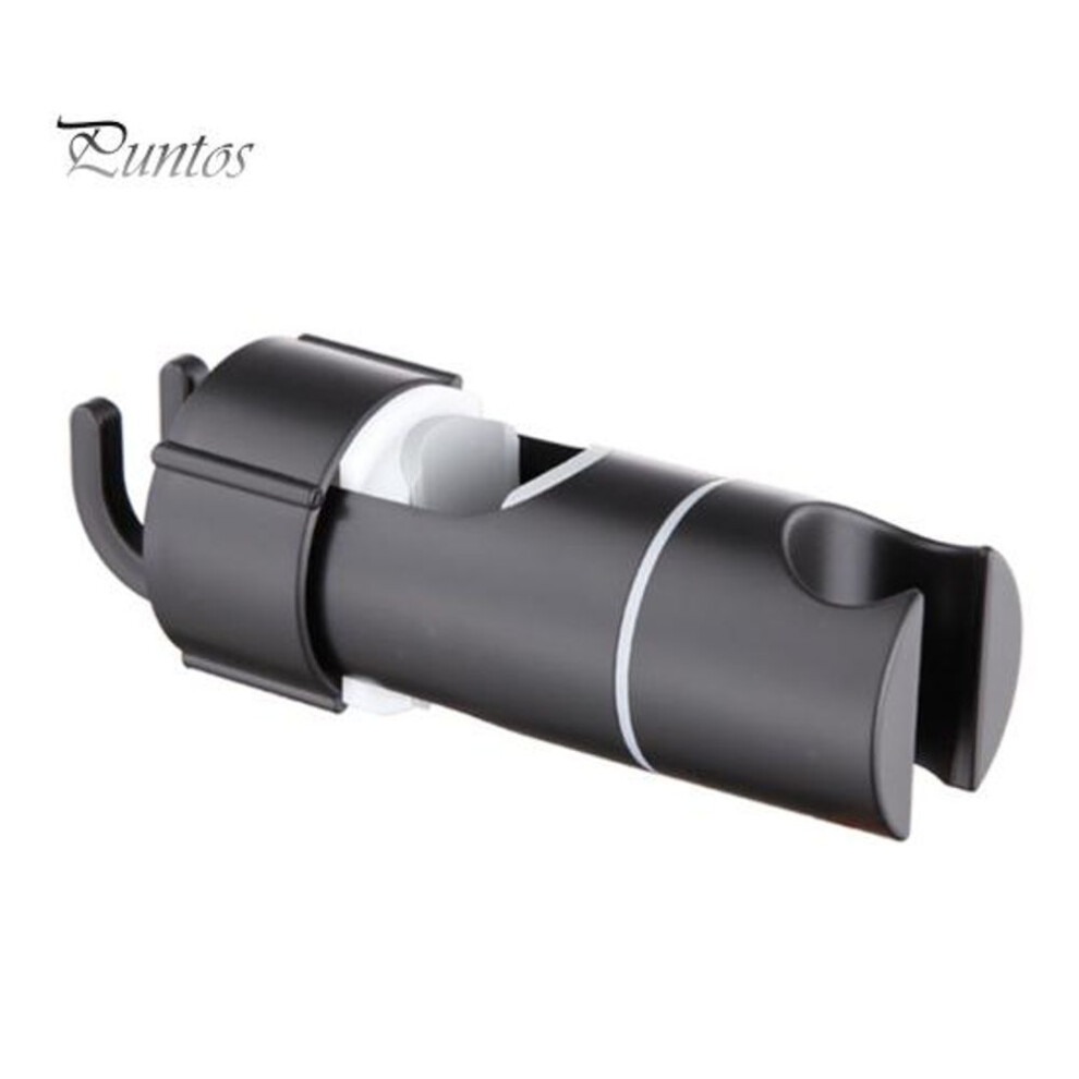 (black, 20.5-23.5mm) Adjustable Shower Head Holder Bracket 360 Degree Rotation Easy Installation Bathroom Shower Head Mount