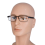 (=+4.00 strength, Black) Mens Rectangular Business Metal Reading Glasses Readers 1.0 ~ 4.0 2