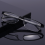 (=+4.00 strength, Black) Mens Rectangular Business Metal Reading Glasses Readers 1.0 ~ 4.0 9
