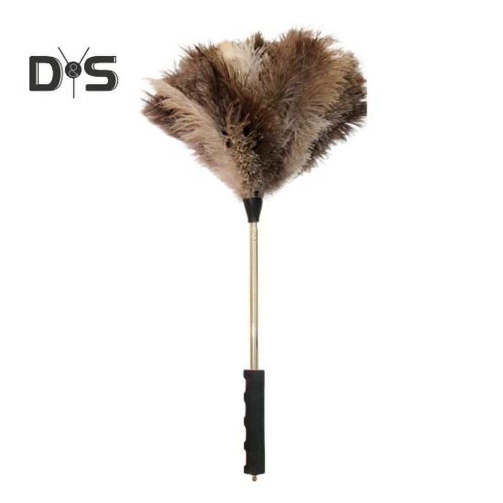 Extendable Ostrich Feather Duster Long Handle Rugged Design Telescopic Pole Duster Reusable Fluffy Duster