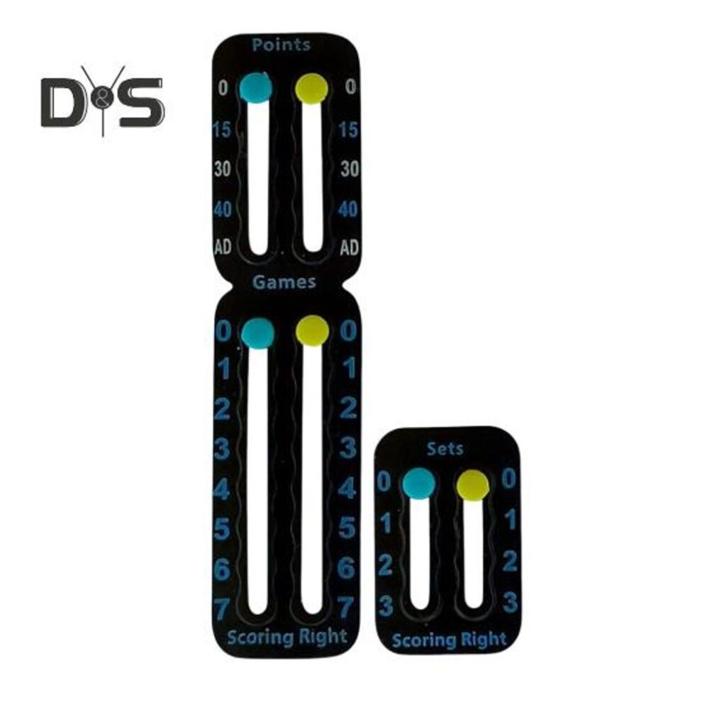 (black) 2 Pcs Score Keeper For Tennis Racket And Padel Easily Mounted Small Score Board Counter Portable Point Tracker For Recording Points Games Sets