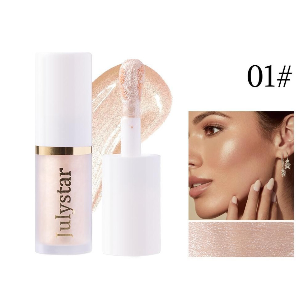 (01) Liquid Blush Bronzer Highlighter Make Up,pink Blusher Tint Natural-looking Glossy Matte Finish, Lightweight Long Lasting Blendable Soft Cream Makeup