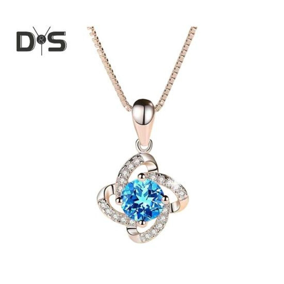 (as the picture, I) Women Heart Pendant Cubic Zirconia Decor Hollow Out Copper Necklace Romantic Love Valentines Day Gift Lady Neck Jewelry Prom Party Clavicle Necklace