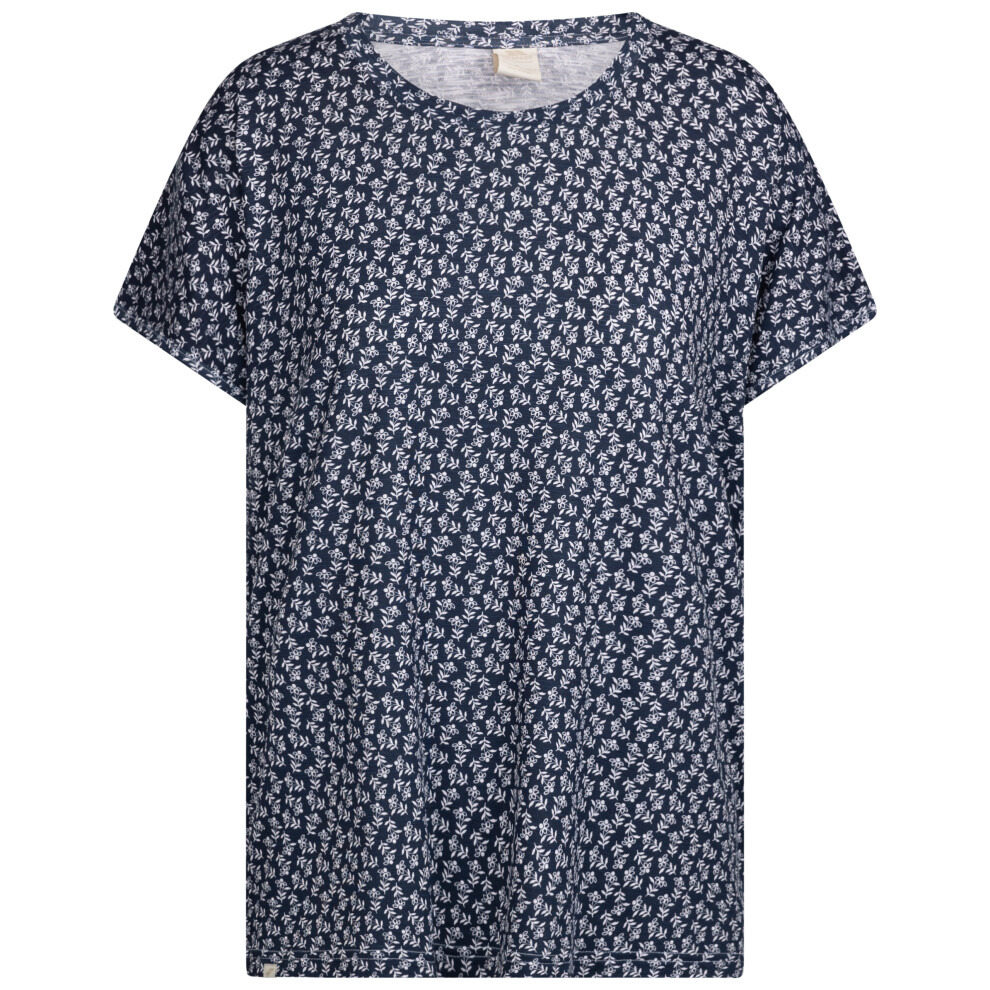 (18, Navy Print) Trespass Womens Round Neck Casual T-Shirt Morgana